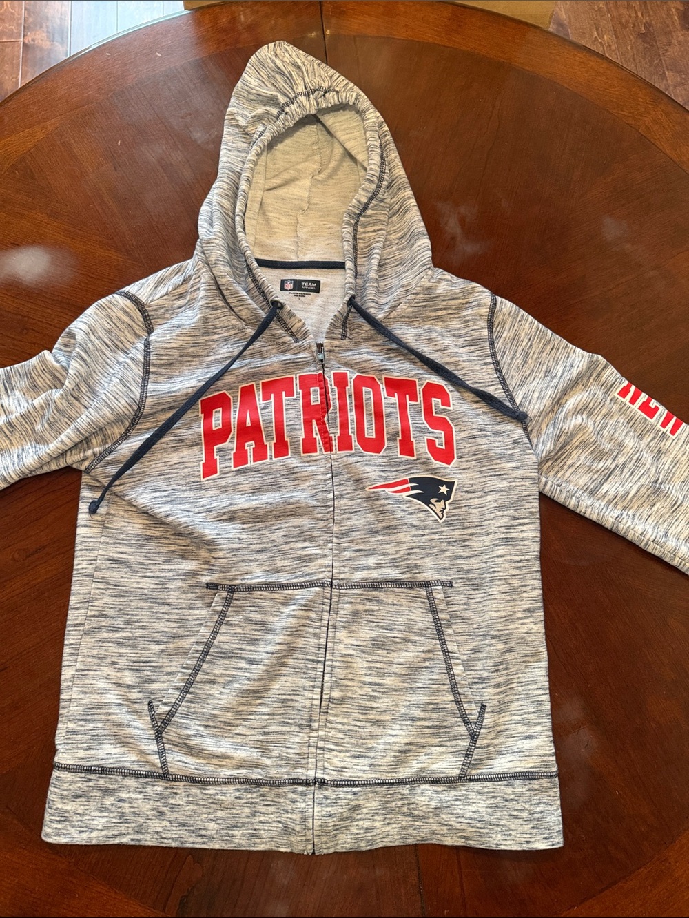 Blue/white Women’s Zip Hoodie